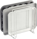 mDesign X-Large Steel Storage Tray Organizer Rack by mDesign