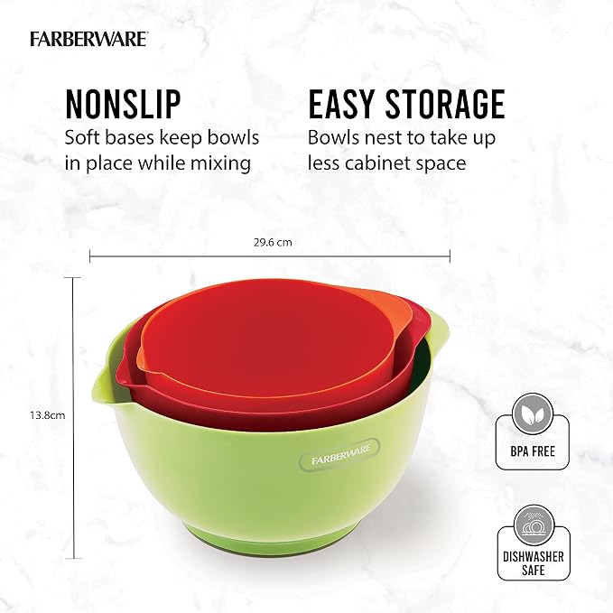 Farberware - 5216128 Farberware Professional Plastic Mixing Bowls - Image 4