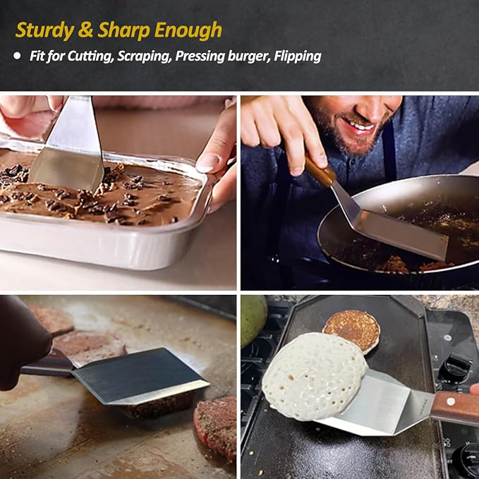 Stainless Steel Metal Spatula Set - Image 9