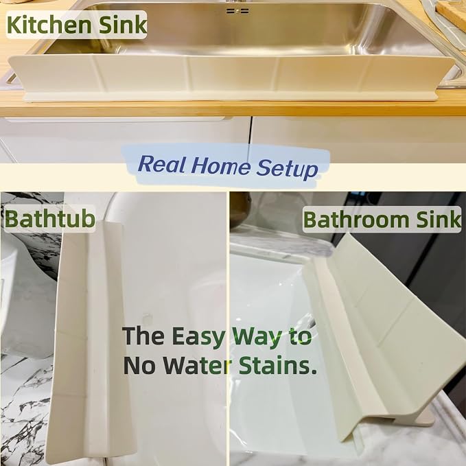 Sink Splash Guard | Tall Wall Splatter Screen | Keeps Clothes & Countertops Dry - Image 6