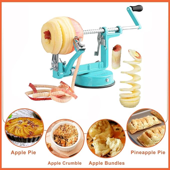 Apple Peeler Corer, 5 In 1 Apple Peeler Slicer Corer - Image 6