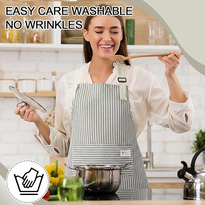 Janmercy 24 Pcs Aprons for Women Men - Image 6