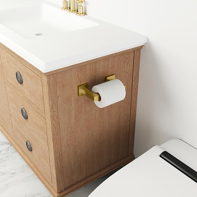 FEILERN Toilet Paper Holder Wall Mounted Post Pivoting Square Tissue Holders - Image 4