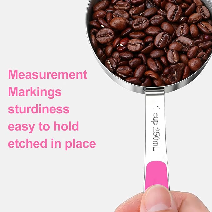 Bopei Measuring Cups and Spoons Set Stainless Steel 10 Piece - Image 4