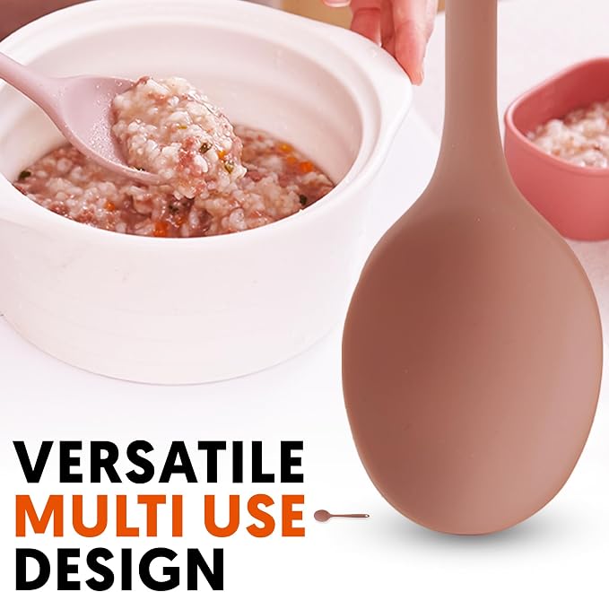 Multi Platinum Silicone Cooking Spoon - Image 3