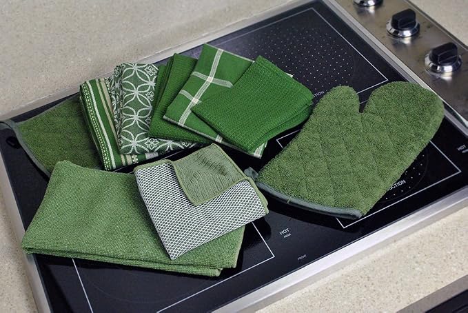 DII Basic Terry Collection 100% Cotton Quilted, Oven Mitt, 2 Piece - Image 4