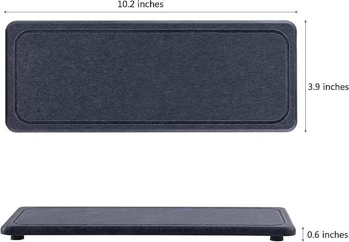 NiuYichee 2 Pcs Water Absorbing Stone Trays, Kitchen/Bathroom Sink Soap Dish - Image 6