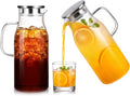 LUNA&MANTHA 2 Pack 2 Liter 68 oz Glass Pitcher by LUNAMANTHA