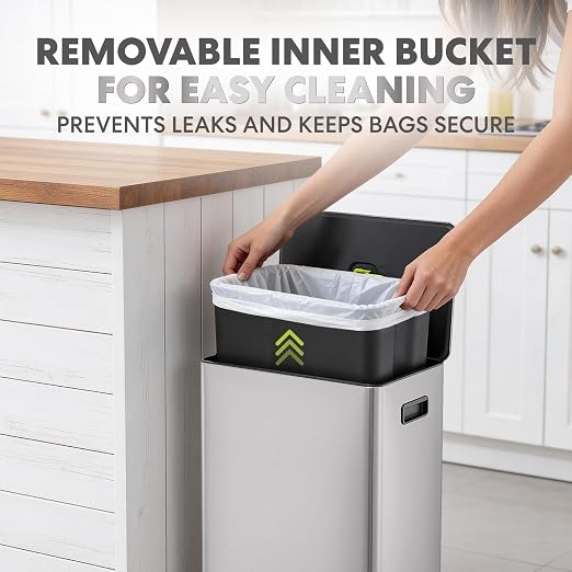 SIMPLI-Magic Infinity Edge 60L / 16 Gallon Kitchen Trash Can - Image 6