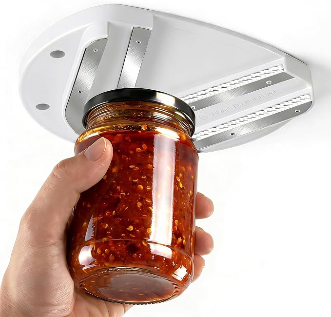 Mount-on Cabinet Jar Opener for Weak Hands, Seniors by YIORTWO
