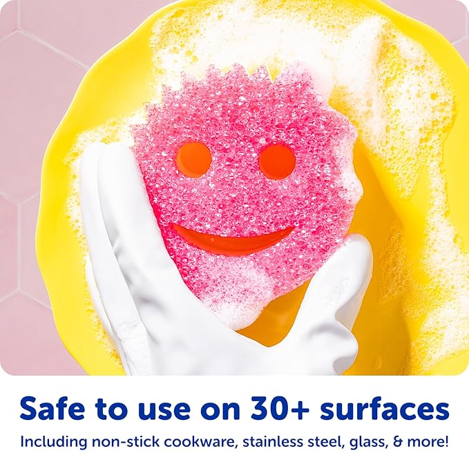 Scrub Daddy 6 Kitchen Sponges & 1 Daddy Caddy Dish Sponge Holder - Image 5