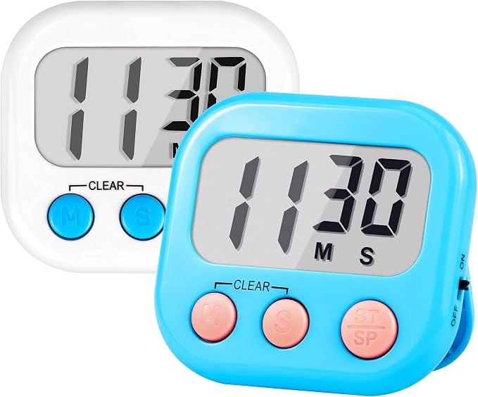 Timer for Kids Teachers Supplies Digital Kitchen Timers for Cooking Large by AOUCE