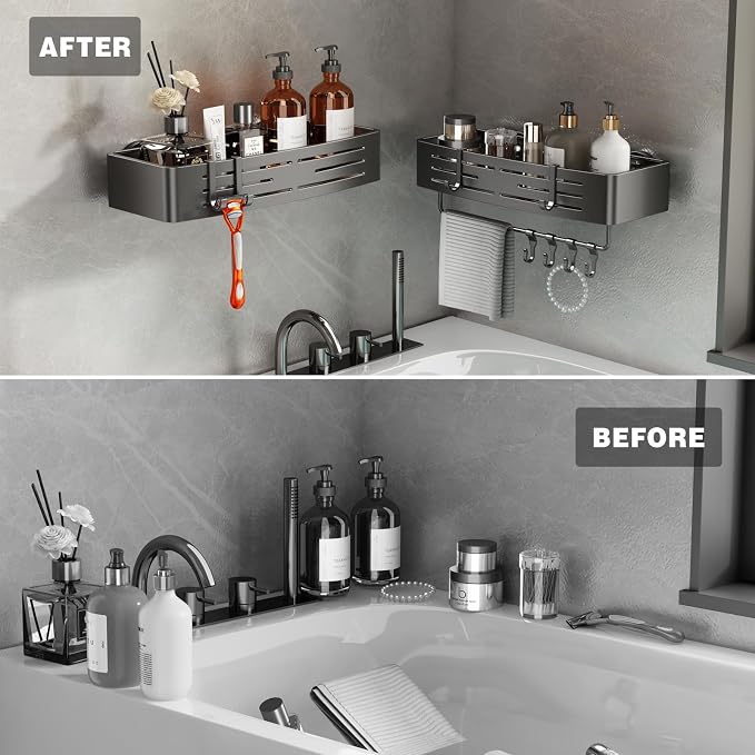 Voldra Shower Caddy Suction Cup, 1 Pack Shower Shelves - Image 7