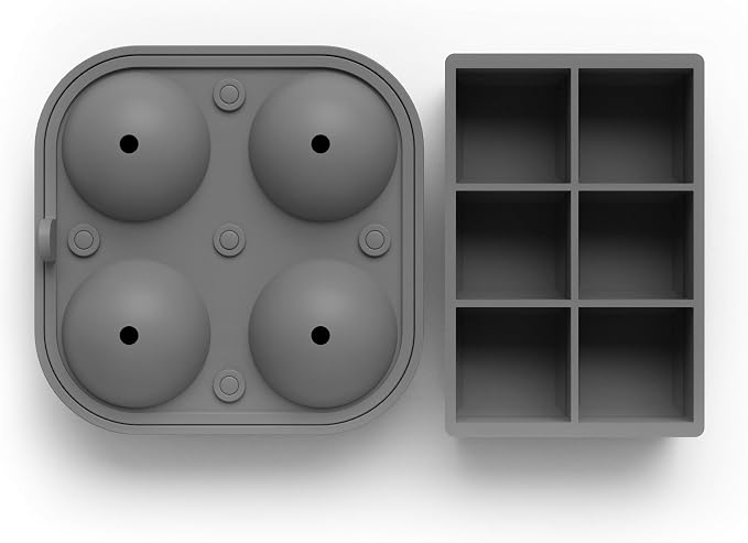 Ball Ice Cube Tray and Big Ice Cube Molds - Image 4