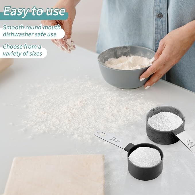 Measuring Cups Set Measuring Spoons Set, Nesting Measure Cups - Image 3