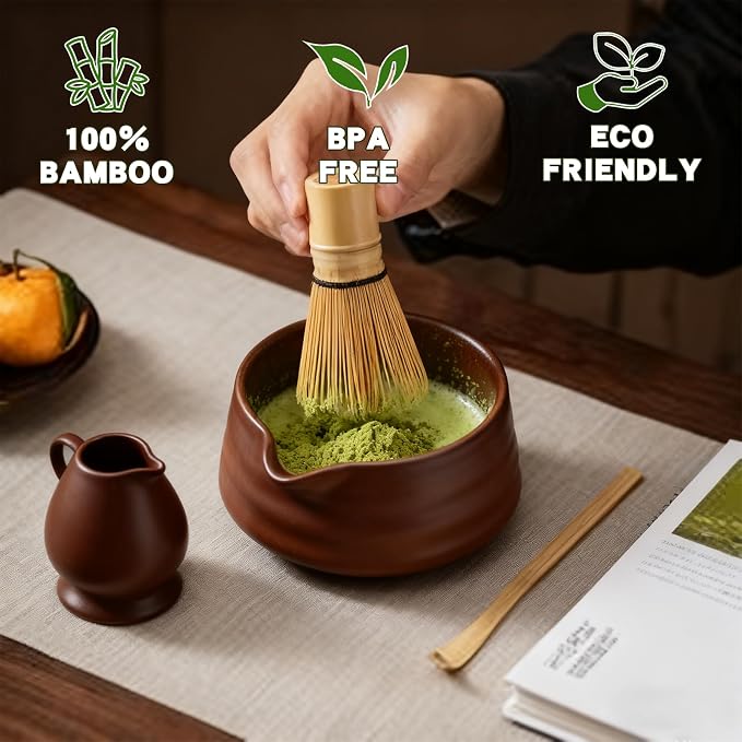 Clay&Fire Matcha Whisk, 2 Pack Handcrafted Bamboo Whisk - Image 3