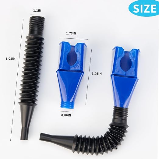 Funnels for Automotive Use, Flexible Draining Tool Snap Funnel, Retractable - Image 4