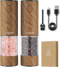 TOMEEM Upgraded Larger Capacity Electric Salt and Pepper Grinder Set by Tomeem