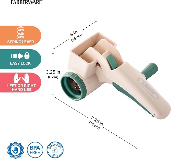 Farberware Professional Rotary Cheese Grater, Durable and Versatile Kitchen - Image 2