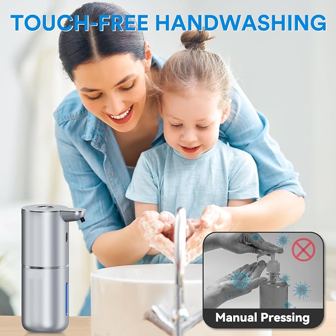 Automatic Foaming Soap Dispenser Touchless, Rechargeable Electric Hand ＆ Dish - Image 8