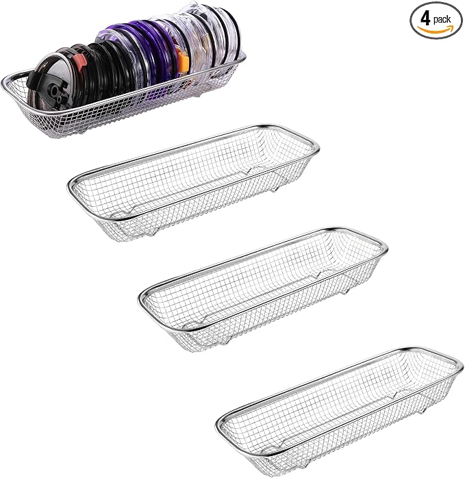 4Pack Stainless Steel Tumbler Cup Lid Organizer Inside Cabinet, Mason Jar Lid by YokuMade