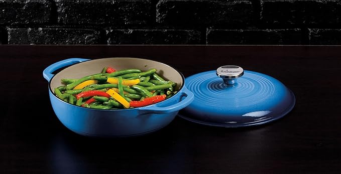 Lodge 3 Quart Enameled Cast Iron Dutch Oven - Image 3