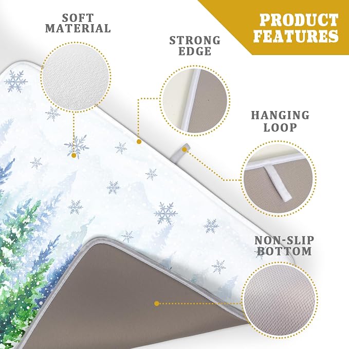 Winter Forest Dish Drying Mats - Image 4