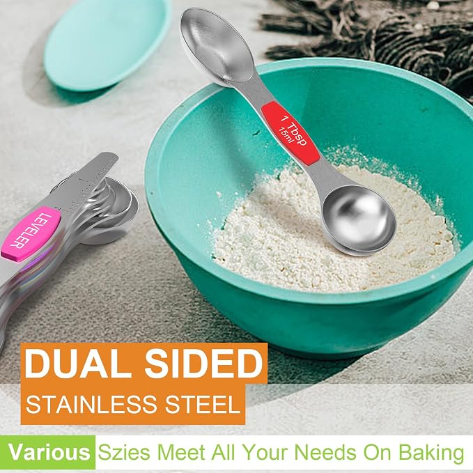 Magnetic Measuring Spoons Set - Image 3