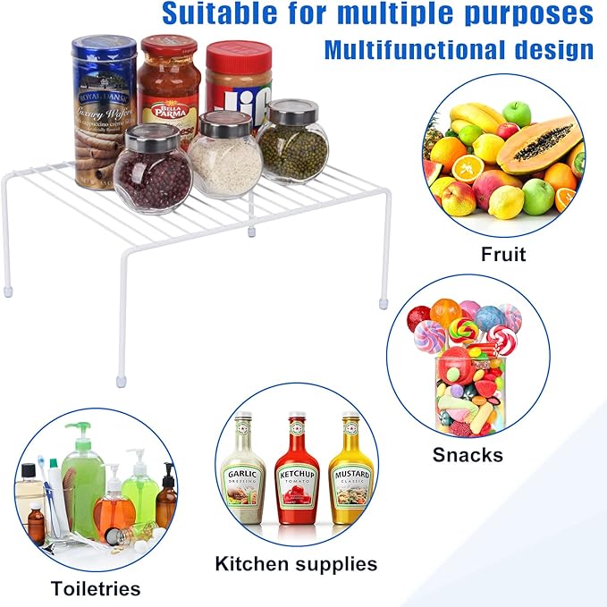Medium Cabinet Storage Shelf Rack, Shelves，Kitchen Counter and Cabinet Shelf - Image 4