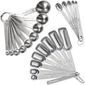23 Pcs Stainless Steel Measuring Spoons Set by YUNNKEEY
