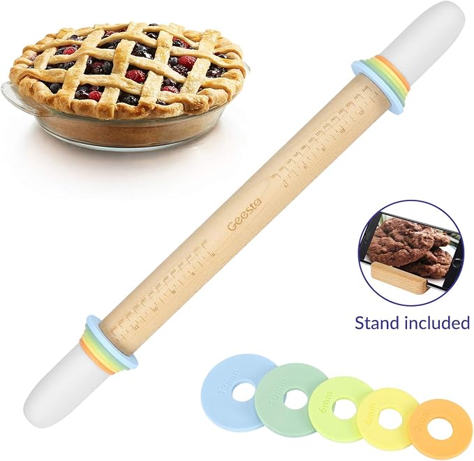 Geesta Adjustable Wood Rolling Pin - Image 8