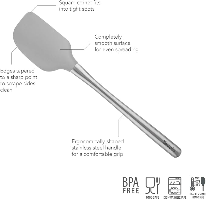Tovolo Flex-Core Silicone Spatula Metal Handle - Image 2