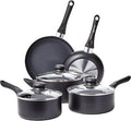 Amazon Basics Ceramic Non-Stick Cookware 8-Piece Set, Pots and Pans by AmazonBasics