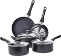 Amazon Basics Non-Stick Kitchen Cookware 8-Piece Set, Non-Induction, Includes by AmazonBasics