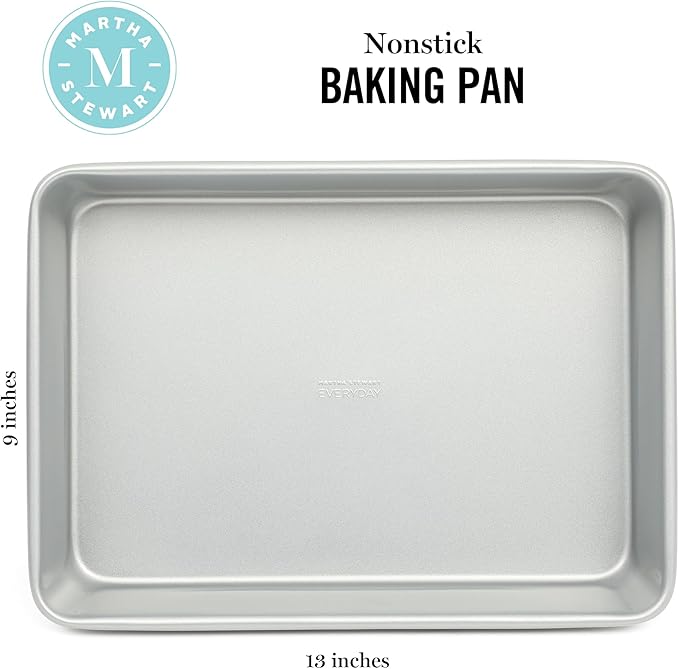 Martha Stewart Gallen 13 x 9 Inch Rectangular Nonstick Carbon Steel Cake and - Image 2