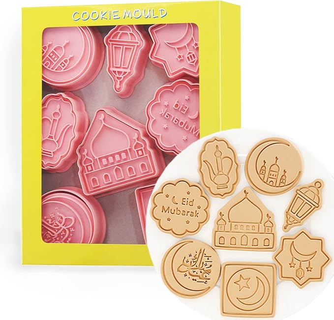 8 Pcs Cookie Cutters Set 3D Holiday Cookie Cutters by Tuxxzis