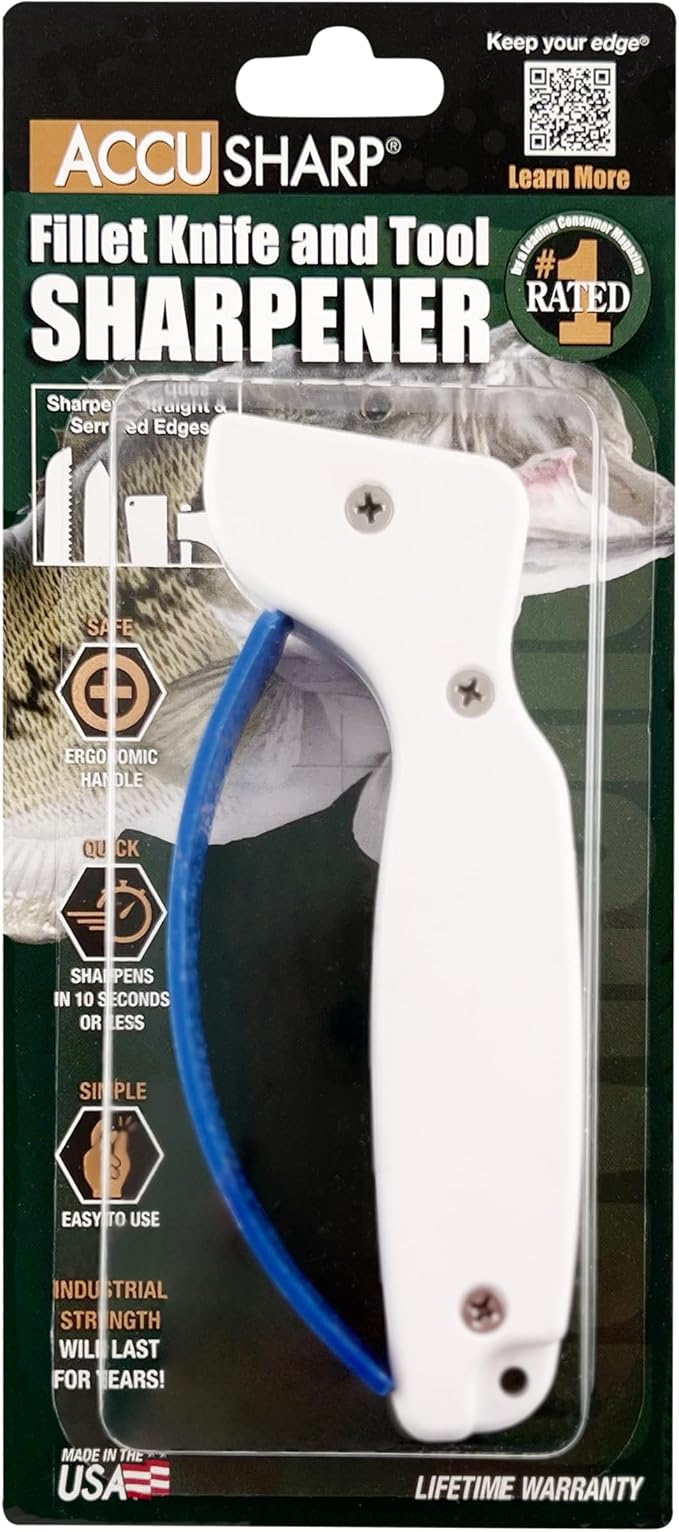 AccuSharp Knife & Tool Sharpener, Hones & Sharpens Straight & Serrated Knives - Image 3