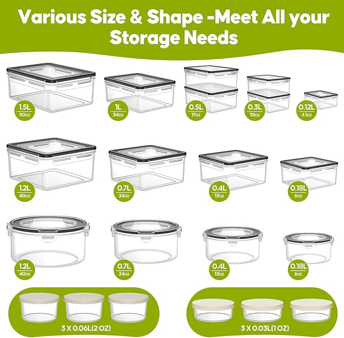 42 PCS Food Storage Containers - Image 2