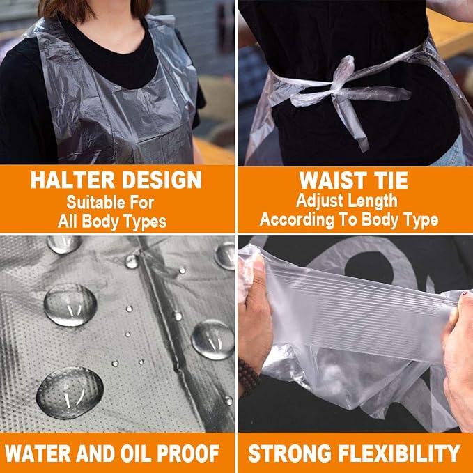 Disposable Aprons, Plastic apron - Image 4