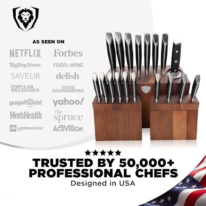 Dalstrong 18-Piece Gladiator Colossal Knife Block Set — German High-Carbon Steel - Image 6