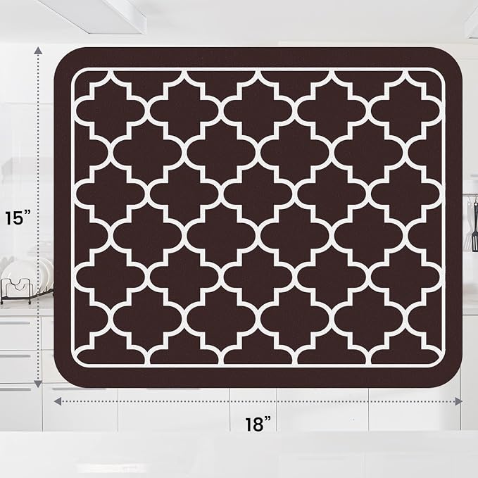 WISELIFE Dish Drying Mat Super Absorbent Drying Mat Large Dish Drying Mats - Image 3