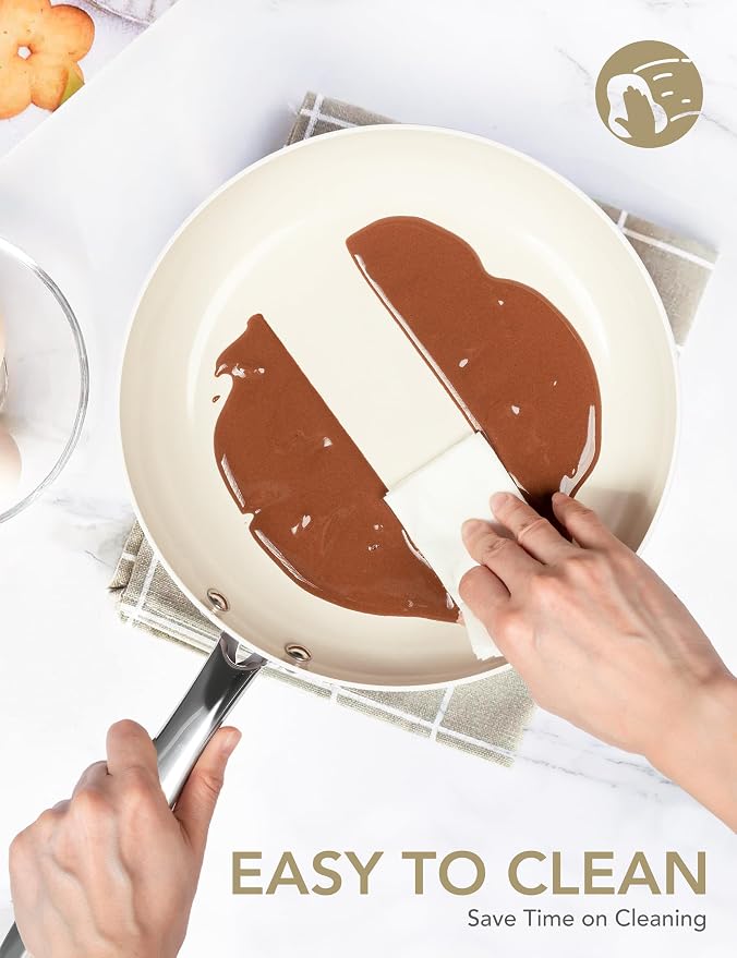 MICHELANGELO 10 Inch Frying Pan - Image 5