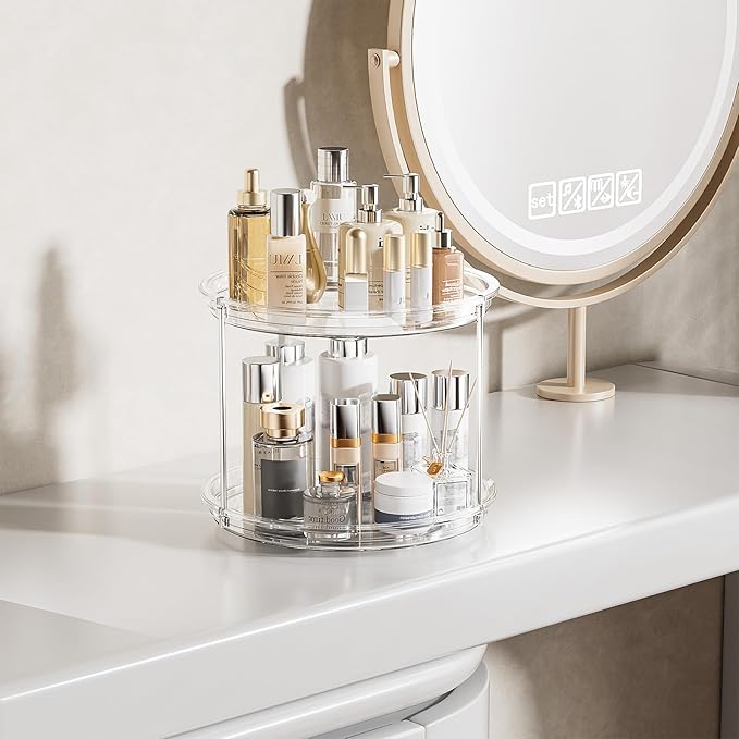 LAMU 2 Tier Lazy Susan Turntable Organizer - Image 7