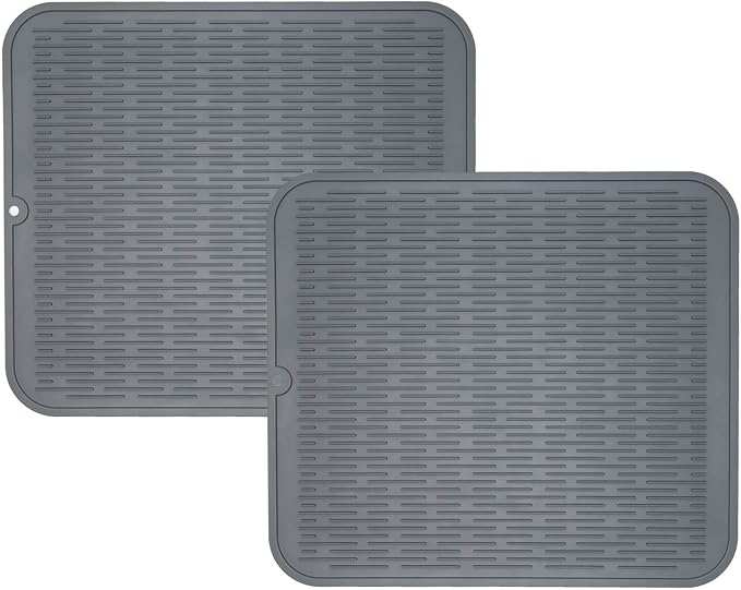 ZLR 2 Pcs Large Silicone Dish Drying Mat by ZLR