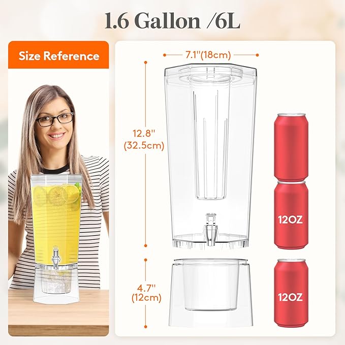 Lifewit 1.6 Gallon Drink Dispenser - Image 2