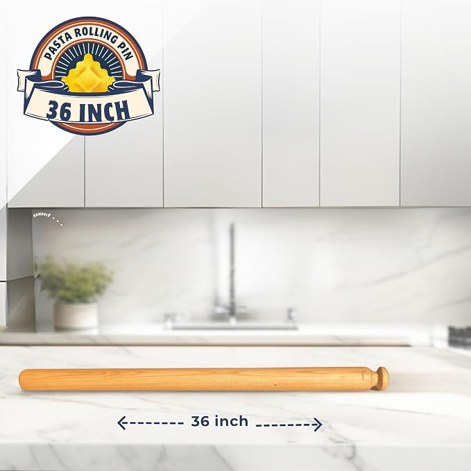 Mattarello Pasta Rolling Pin – Handmade Italian Tool - Image 3
