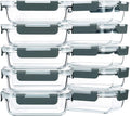 M MCIRCO 10-Pack, 22 Oz Glass Meal Prep Containers, Glass Food Storage by MMCIRCO