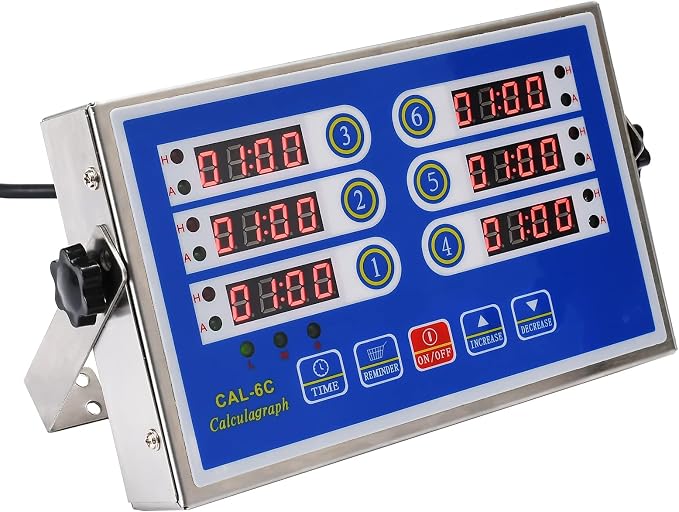 Kitchen Timers for Cooking – 6 Channel Commercial Kitchen Timer Restaurant - Image 2