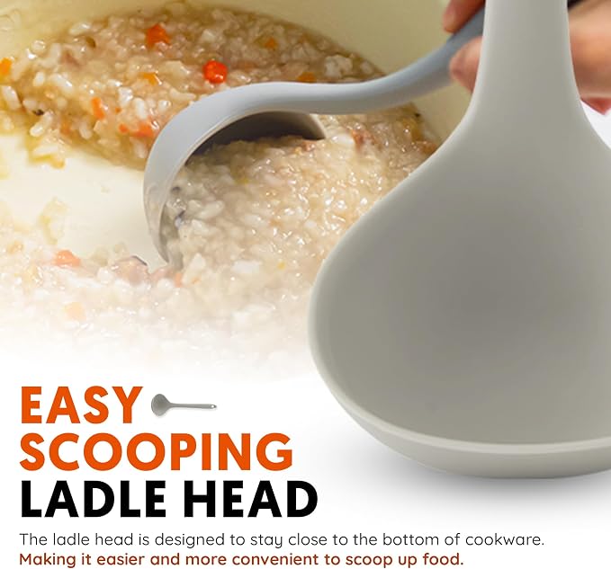 Platinum Silicone Cooking Ladle - Image 3