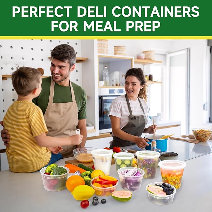 Dealusy 50 Set 24 oz Deli Containers - Image 6